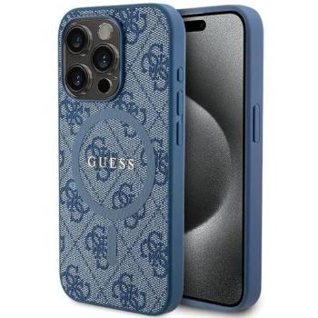 Eredeti tok GUESS GUHMP14LG4GFRB iPhone 14 Pro (Magsafe / 4G Ring klasszikus logó / kék) kép