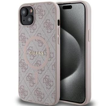 Eredeti tok GUESS GUHMP14SG4GFRP iPhone 14 (Magsafe / 4G Ring klasszikus logó / rózsaszín) kép