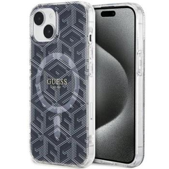 Eredeti tok GUESS GUHMP15MHGCUSTGK iPhone 15 Plus (Magsafe / IML GCUBE / fekete) kép