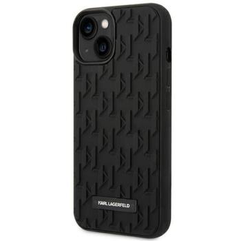Eredeti tok KARL LAGERFELD KLHCP14MRUPKLPK iPhone 14 PLUS (3D gumi tok monogram mintás fémlemez / fekete) kép