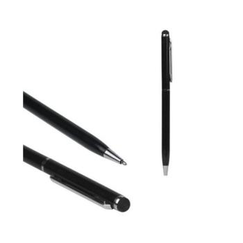 Érintőképernyő ceruza 2in1 (univerzális, toll, kapacitív érintőceruza, 13cm) FEKETE Apple iPhone 7 4.7, Apple iPhone 7 Plus 5.5, Evolveo Strongphone Q5, Blackberry DTEK50 , Vodafone Smart turb kép