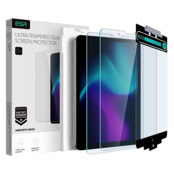 ESR ARMORITE képernyővédő üveg 2db (2.5D, 9H + segédkeret) ÁTLÁTSZÓ Apple IPAD Pro 11 (2022), IPAD Pro 11 (2020), IPAD Air 2022 kép
