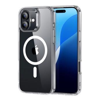 ESR CH HALOLOCK szilikon telefonvédő (ütésállóság, légpárnás sarok, MagSafe) ÁTLÁTSZÓ Apple iPhone 16 Plus 5G kép