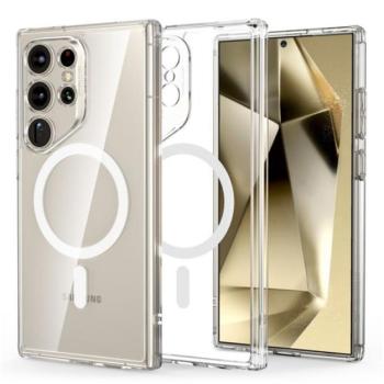 ESR CH HALOLOCK szilikon telefonvédő (ütésállóság, légpárnás sarok, MagSafe) ÁTLÁTSZÓ Samsung Galaxy S24 Ultra (SM-S928) kép