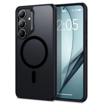 ESR CH HALOLOCK szilikon telefonvédő (ütésállóság, légpárnás sarok, MagSafe) FEKETE Samsung Galaxy S25 Plus (SM-S936) kép