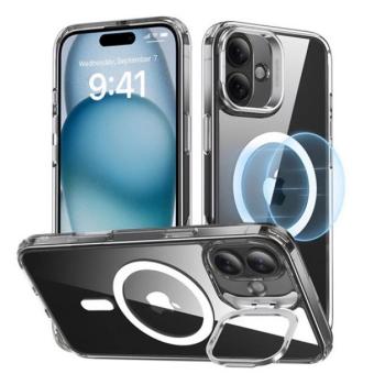 ESR CLASSIC HALOLOCK szilikon telefonvédő (ütésállóság, légpárnás sarok, MagSafe) ÁTLÁTSZÓ Apple iPhone 16 5G kép