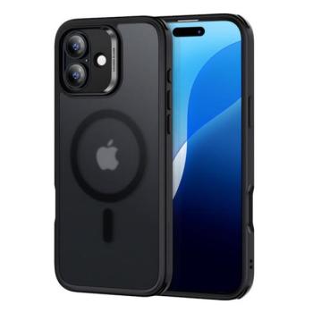 ESR CLASSIC HYBRID szilikon telefonvédő (ütésállóság, légpárnás sarok, MagSafe) FEKETE Apple iPhone 16 kép