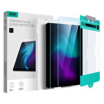 ESR képernyővédő üveg 2db (2.5D, 0.33mm, 9H + segédkeret) ÁTLÁTSZÓ Apple IPAD Pro 13 (2024) kép