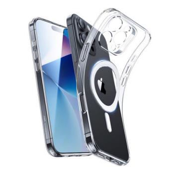 ESR ZERO HALOLOCK szilikon telefonvédő (ütésállóság, légpárnás sarok, MagSafe) ÁTLÁTSZÓ Apple iPhone 16 Pro Max kép