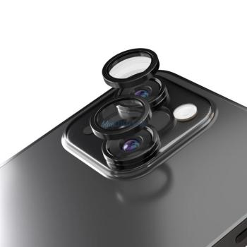 Etteri kamera lencse védő edzett üveg fekete szegéllyel iPhone 15/15 Plus kép