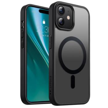 Etteri Matt MagSafe-kompatibilis tok iPhone 12/12 Pro - fekete kép