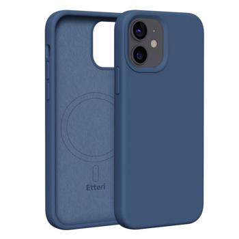 Etteri Silicone MagSafe-kompatibilis tok iPhone 12/12 Pro - sötétkék kép