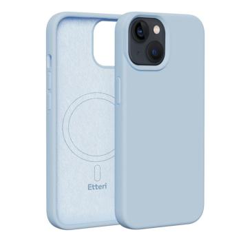 Etteri Silicone MagSafe-kompatibilis tok iPhone 13 - világoskék kép