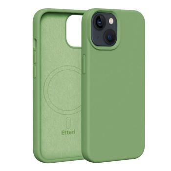 Etteri Silicone MagSafe-kompatibilis tok iPhone 13 - világoszöld kép