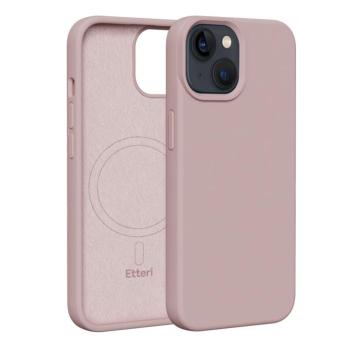 Etteri Silicone MagSafe-kompatibilis tok iPhone 14 - halvány rózsaszín kép