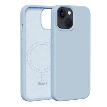 Etteri Silicone MagSafe-kompatibilis tok iPhone 14 - világoskék kép