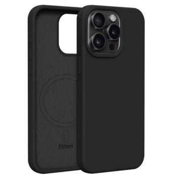 Etteri Silicone MagSafe-kompatibilis tok iPhone 15 Pro Max - fekete kép