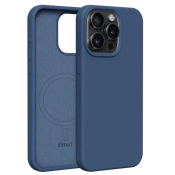 Etteri Silicone MagSafe-kompatibilis tok iPhone 15 Pro Max - sötétkék kép