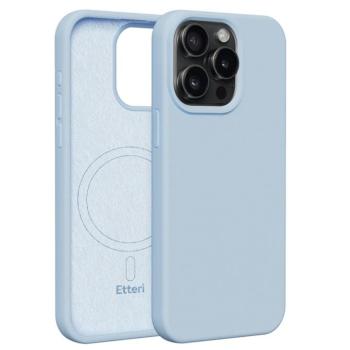 Etteri Silicone MagSafe-kompatibilis tok iPhone 15 Pro Max - világoskék kép