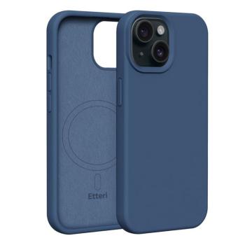 Etteri Silicone MagSafe-kompatibilis tok iPhone 15 - sötétkék kép