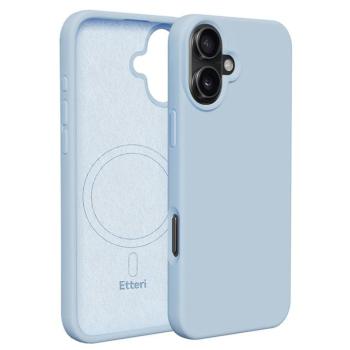 Etteri Silicone MagSafe-kompatibilis tok iPhone 16 Plus - világoskék kép