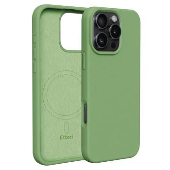 Etteri Silicone MagSafe-kompatibilis tok iPhone 16 Pro Max - világoszöld kép