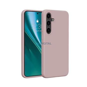 Etteri Silicone MagSafe-kompatibilis tok Samsung Galaxy S25 Edge - halvány rózsaszín kép