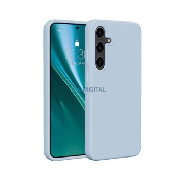 Etteri Silicone MagSafe-kompatibilis tok Samsung Galaxy S25 Edge - világoskék kép