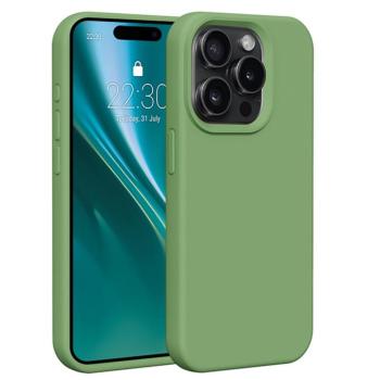 Etteri Silicone tok iPhone 15 Pro - világoszöld kép