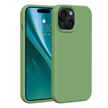 Etteri Silicone tok iPhone 15 - világoszöld kép