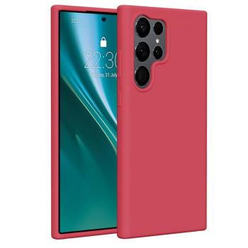 Etteri Silicone tok Samsung Galaxy S23 Ultra - málnapiros kép
