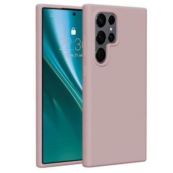 Etteri Silicone tok Samsung Galaxy S24 Ultra - halvány rózsaszín kép