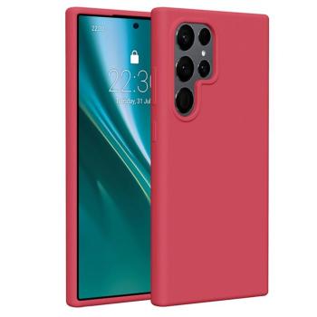 Etteri Silicone tok Samsung Galaxy S24 Ultra - málnapiros kép