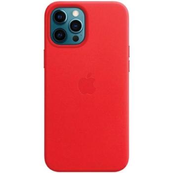 Etui Apple MHKJ3ZE/A iPhone 12 Pro Max 6,7&quot; piros Leather Case MageSafe bőr tok MageSafe kép