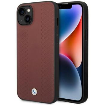 Etui BMW BMHCP14S22RFGR iPhone 14 6.1&quot; bordó bőr gyémántmintás bordó színben tok kép