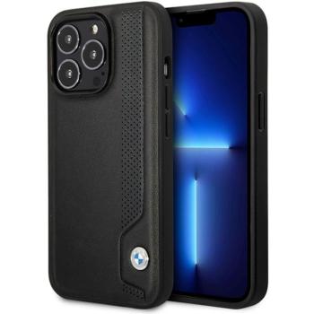 Etui BMW BMHCP14X22RBDK iPhone 14 Pro Max 6,7&quot; fekete bőr keménytok kék pöttyökkel kép