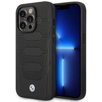Etui BMW BMHCP14X22RPSK iPhone 14 Pro Max 6,7&quot; fekete bőr ülésminta tok kép