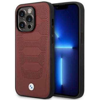 Etui BMW BMHMP14L22RPSR iPhone 14 Pro 6,1&quot; burgundi bőrülés mintás MagSafe tok kép