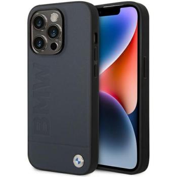 Etui BMW BMHMP14LSLLNA iPhone 14 Pro 6,1&quot; tengerészkék keménytok bőr Hot Stamp MagSafe kép