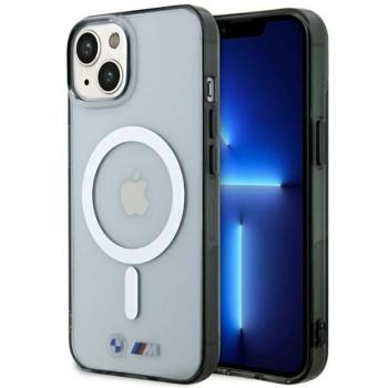 Etui BMW BMHMP14SHCRS iPhone 14 6.1&quot; átlátszó keménytok Ezüst gyűrű MagSafe kép