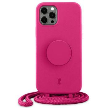 Etui JE PopGrip iPhone 12/12 Pro 6,1&quot; rózsaszín/orchidea virág 30090 (Just Elegance) tok kép
