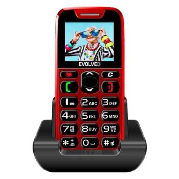 Evolveo EasyPhone EP-501 nyomógombos mobiltelefon, piros kép
