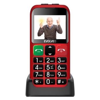 Evolveo EasyPhone ET EP-851 nyomógombos mobiltelefon, piros kép