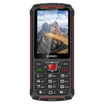 Evolveo Strongphone W4 nyomógombos mobiltelefon, fekete/piros kép