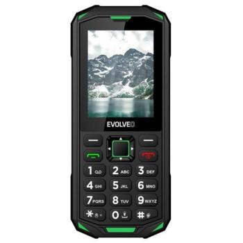 Evolveo Strongphone X5 nyomógombos mobiltelefon, fekete/zöld kép