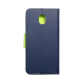 Fancy flipes tok SAMSUNG Galaxy J5 2017 sötétkék / lime telefontok kép