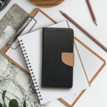 FANCY könyvtok iPhone 16 Plus - fekete-arany kép