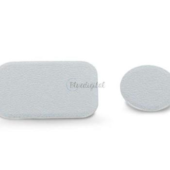 Fém ellenlapka darab mágneses autós tartóhoz - Badge for Magnet Car Holder Leather - 1+1 db/csomag - ezüst (ECO csomagolás) kép