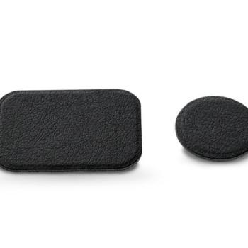 Fém ellenlapka darab mágneses autós tartóhoz - Badge for Magnet Car Holder Leather - 1+1 db/csomag - fekete (ECO csomagolás) kép