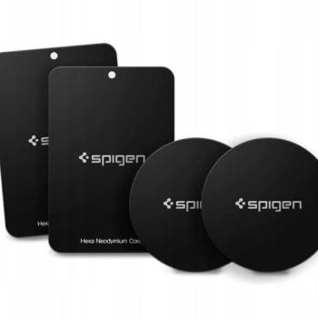 Fém ellenlapka darab mágneses autós tartóhoz - Spigen MP-4P Car Mount Metal Plates - 4 db/csomag kép